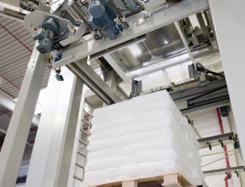 2 in 1 palletiseren hoesverpakken